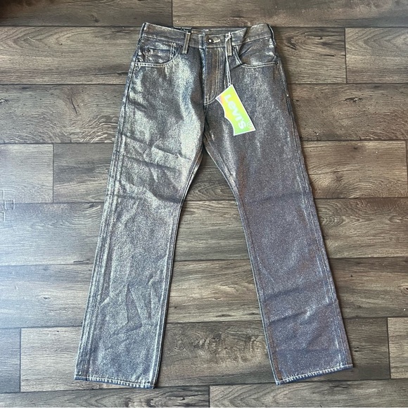 Levi's Pride Collection 517 Bootcut Gold Jeans Size 29x30 - Picture 1 of 11